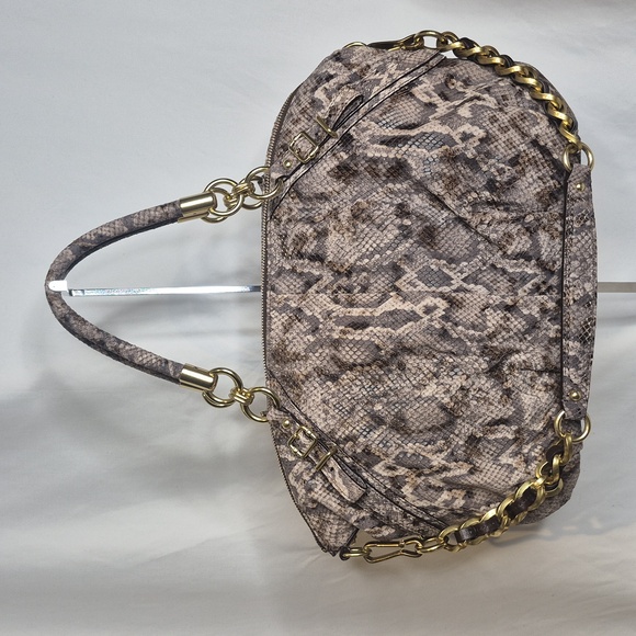 Coach Madison Embossed Python Python Sophia Satchel NWOT - Picture 7 of 17